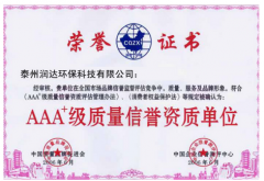 AAA+級(jí)質量信譽資質單(dān)位